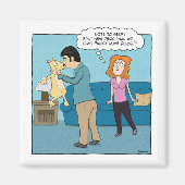 Grappige hondenmagneet: Moet van honden houden Magneet (Voorkant)