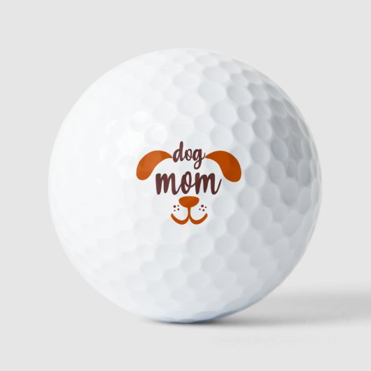 Grappige Hondenmoeder  Golfballen (Voorkant)