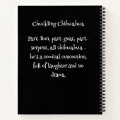 Grappige Hondenmonster: Giechelende Chihuahua Notitieboek (Achterkant)