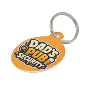Grappige hondenpenning Vader's Pub Beveiliging Hon Huisdierpenning (Zijkant)