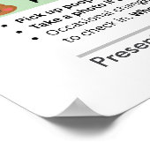 Grappige Hondenpoep Muurkaart voor Dierprofessiona Poster (Hoek)