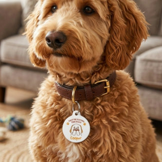 Grappige hondenriemlabel Ze eten de honden Grappig Huisdierpenning