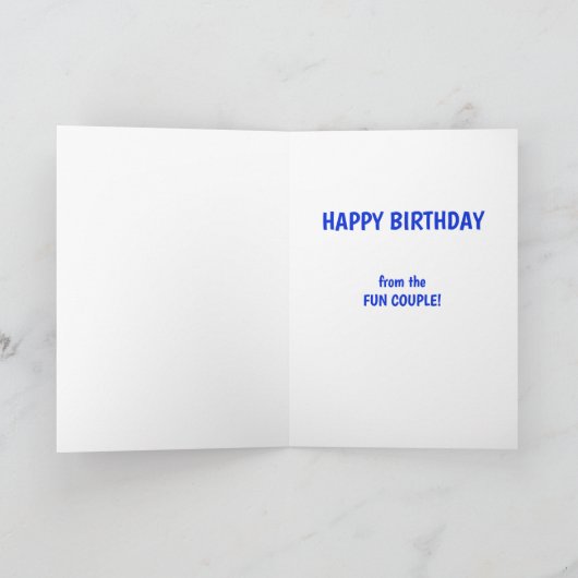 Grappige hondenverjaardag van Fun Couple Kaart (Binnen)