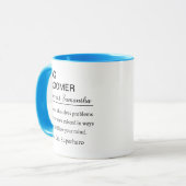 Grappige Hondenverzorger Definitie Koffie Mok (Voorkant links)