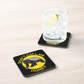Grappige Honey Badger slogan Bier Onderzetter (Rechterzijde)
