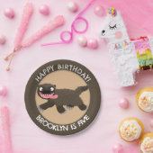 Grappige hongerige wolverine gepersonaliseerde ver papieren bordje (Feest)