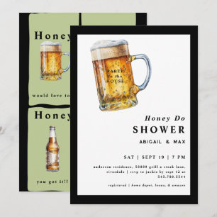 Grappige honing doen koppels bruiloft kaart