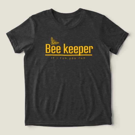 Grappige honingbijliefhebber | Bij Imker Geel Tri-Blend Shirt (Design voorkant)