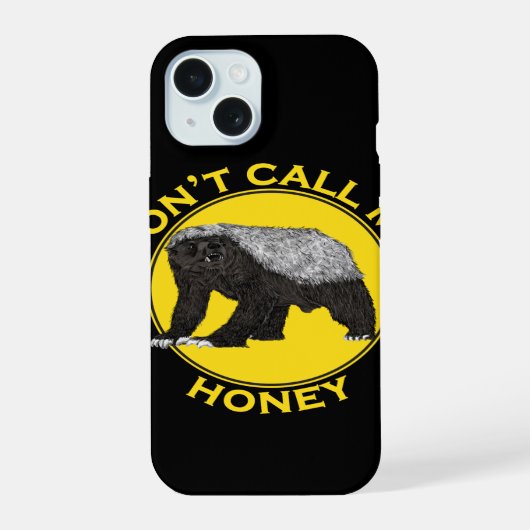 Grappige honingdas citaat iPhone 15 case (Achterkant)
