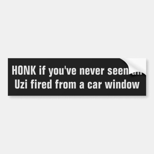 Grappige HONK bumpersticker (Voorkant)