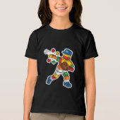 Grappige honkbal bouwstenen Tri-Blend shirt (Voorkant)