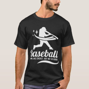 Grappige honkbal cricket sport t-shirt