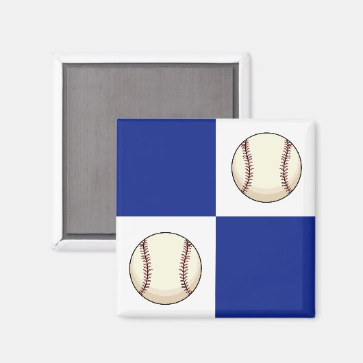 Grappige honkbal foto sjabloon magneet (Voorkant / Achterkant)