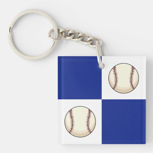 Grappige honkbal foto sjabloon sleutelhanger (Voorkant)