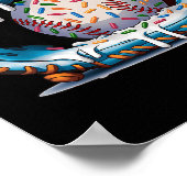Grappige Honkbal Handschoen Drip Ice Cream Spelers Poster (Hoek)