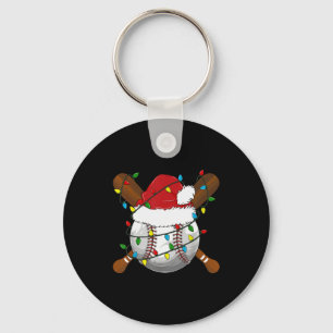 Grappige honkbal kerst bijpassende familie pyjama' sleutelhanger