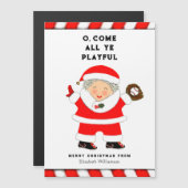 Grappige honkbal kerstkaarten (Voorkant / Achterkant)