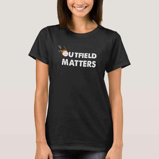 Grappige honkbal outfield zaken professionele outf t-shirt (Voorkant)
