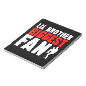 Grappige honkbal pitcher broeder notitieblok (Linkerzijde)