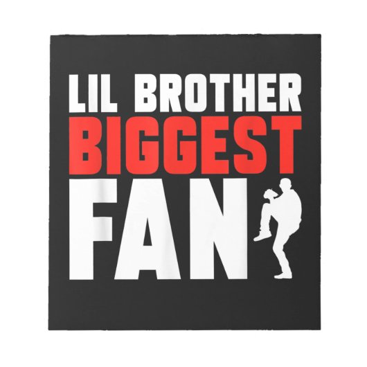 Grappige honkbal pitcher broeder notitieblok (Voorkant)