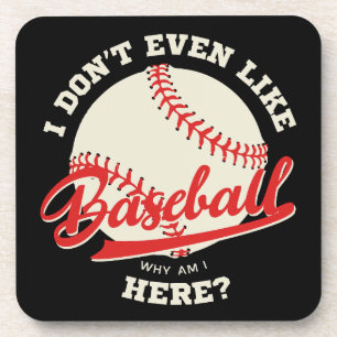 Grappige honkbal sport quote bier onderzetter