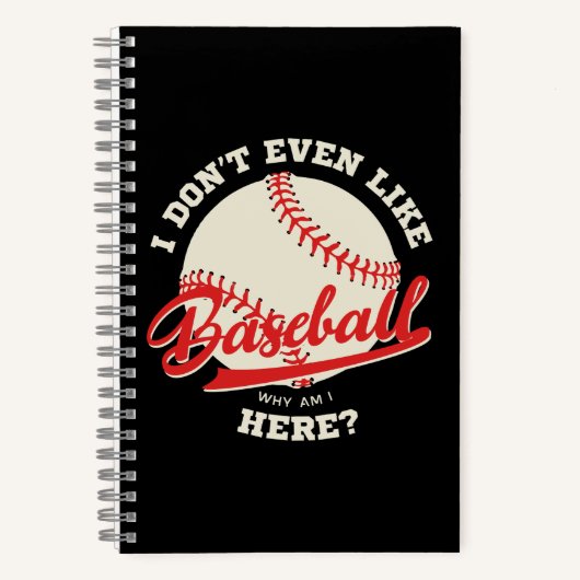 Grappige honkbal sport quote notitieboek (Voorkant)