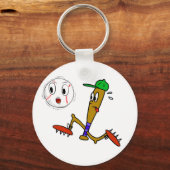Grappige honkbal T-shirts en cadeaus Sleutelhanger (Voorkant)