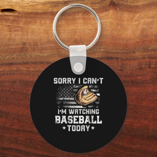 Grappige honkbaljongens sorry dat ik niet naar bas sleutelhanger (Voorkant)