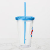 Grappige honkbalmoeder acryl drinkbeker (Rechts)