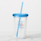 Grappige honkbalmoeder acryl drinkbeker (Achterkant)