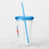 Grappige honkbalmoeder acryl drinkbeker (Links)