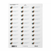 Grappige Hoogland Koe Retour Adres Labels (Full Sheet)