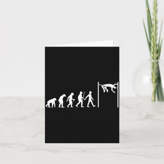 Grappige hoogspringkunst voor mannen vrouwen Atlet Kaart (Voorkant)