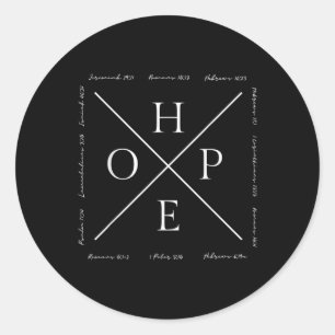 Grappige hoop Jezus christelijke godsdienst Bijbel Ronde Sticker