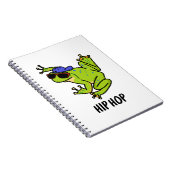 Grappige Hopping Frog Hip Hop Punt Notitieboek (Rechterzijde)