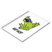 Grappige Hopping Frog Hip Hop Punt Notitieboek (Linkerzijde)