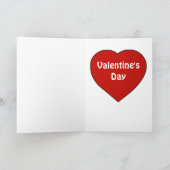 Grappige Hoppy Valentijn Frog Groet Feestdagen Kaart (Binnen)