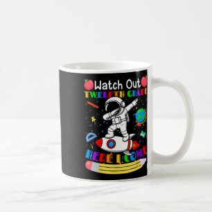 Grappige horloge opgelet senior ik kom eraan astro koffiemok