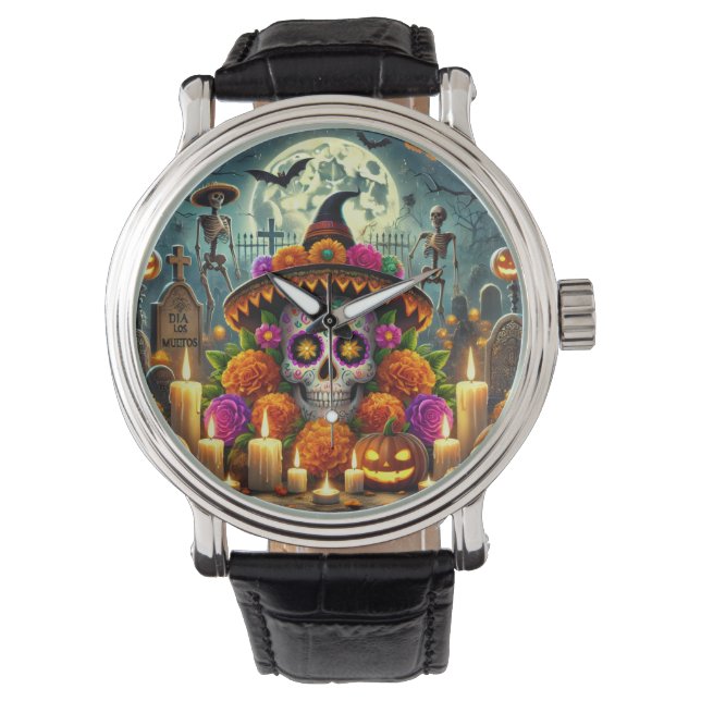 Grappige horloges voor Halloween-feest  (Voorkant)