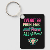 Grappige hormonale uterus sleutelhanger (Voorkant)