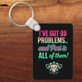 Grappige hormonale uterus sleutelhanger (Voorkant)