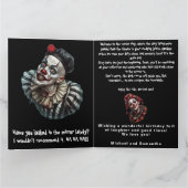 Grappige Horror Boosaardige Circus Clowns Donkere  Kaart (Binnen)