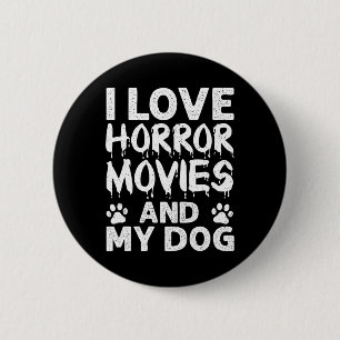 Grappige horror film kunst voor mannen vrouwen fil ronde button 5,7 cm