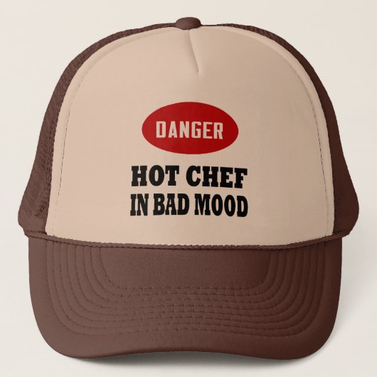 Grappige Hot Chef Trucker Pet (Voorkant)