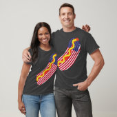 Grappige Hot Dog 4 juli USA Patriottische Hot Dog T-shirt (Unisex)