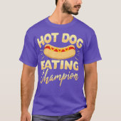 Grappige Hot Dog Eating Champion T-shirt (Voorkant)