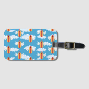 Grappige Hot Dog Emoji Betekenis Voedsel Humor Emo Bagagelabel