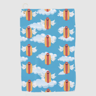 Grappige Hot Dog Emoji Betekenis Voedsel Humor Emo Golfhanddoek