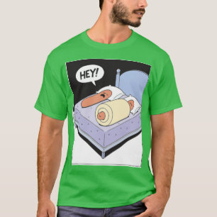 Grappige Hot Dog Hey Stripverhaal Comic Art Oversi T-shirt