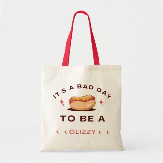 Grappige Hot Dog Tote Bag (Voorkant)